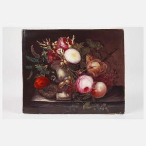 Bildplatte Tafelstillleben Biedermeier