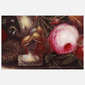 Bildplatte Tafelstillleben Biedermeier