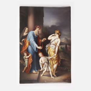 KPM Berlin Bildplatte "Verstoßung der Hagar"