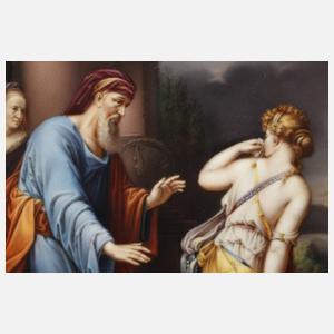 KPM Berlin Bildplatte "Verstoßung der Hagar"