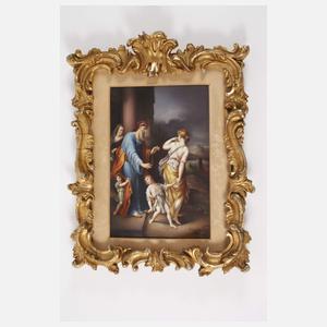 KPM Berlin Bildplatte "Verstoßung der Hagar"