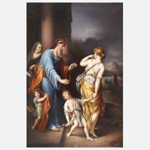 KPM Berlin Bildplatte "Verstoßung der Hagar"