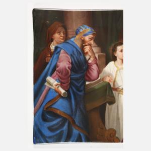 KPM Berlin Bildplatte "Der Jesusknabe im Tempel"