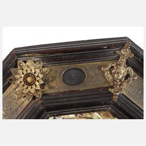 Capodimonte Bildtafel Adam und Eva im Paradies