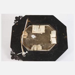 Capodimonte Bildtafel Adam und Eva im Paradies