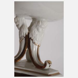 Schlaggenwald Böhmen Prunktasse mit Fußschale