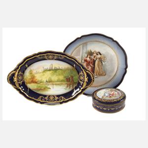 Konvolut Prunkteile im Sévres-Stil