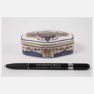 Gaunitz Dresden Deckeldose mit Chinoiserie