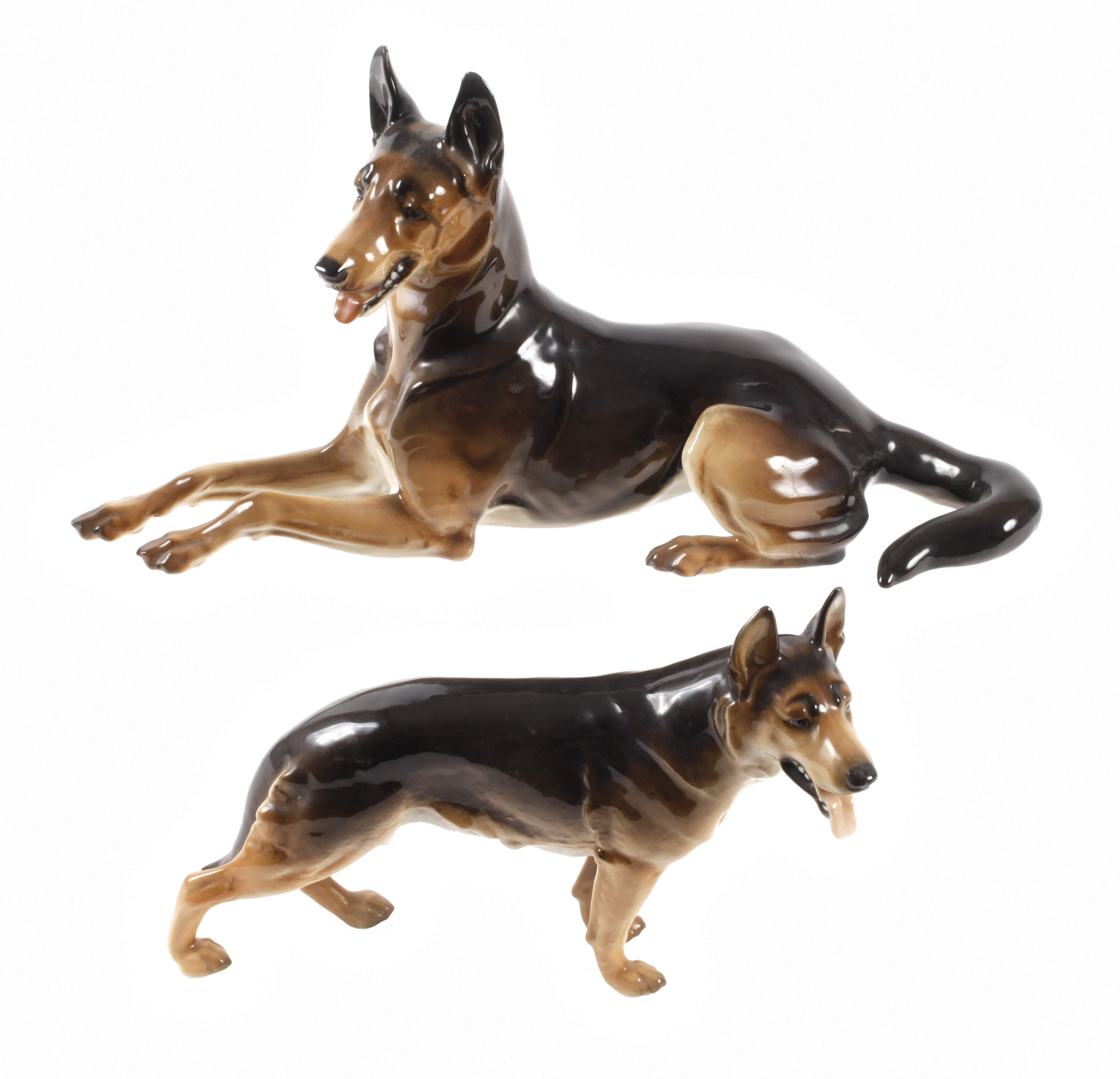 Hutschenreuther zwei Schäferhunde