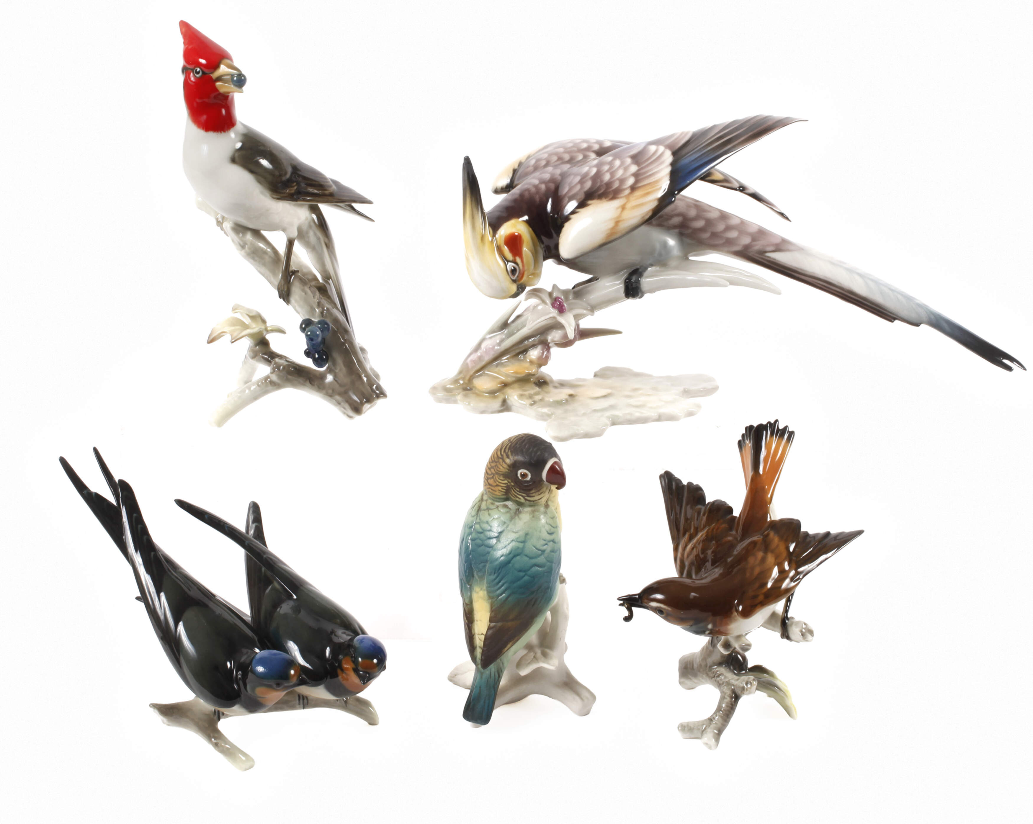 Hutschenreuther Konvolut Singvögel