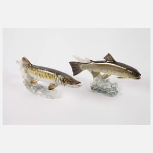 Hutschenreuther Konvolut Wassertiere