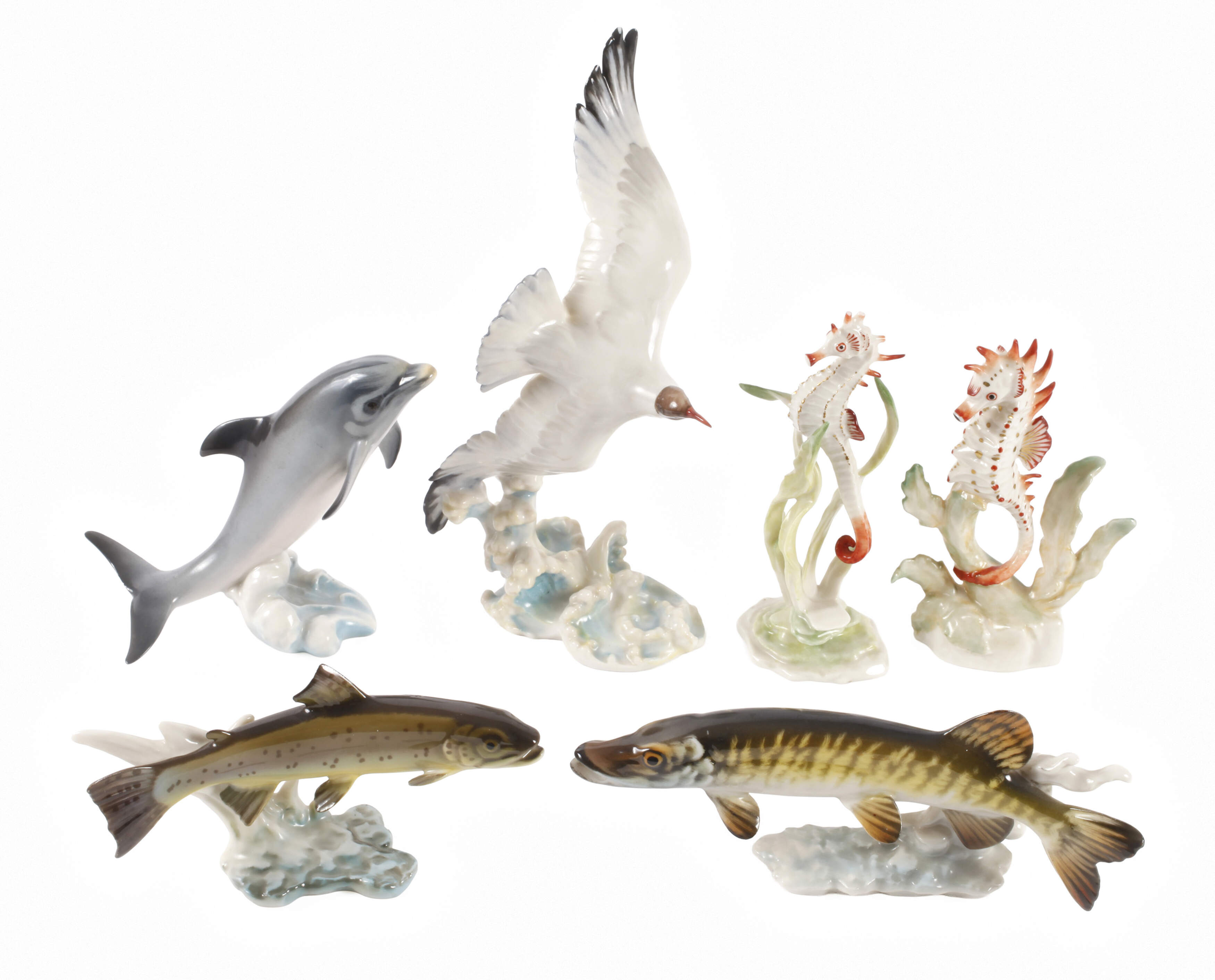 Hutschenreuther Konvolut Wassertiere