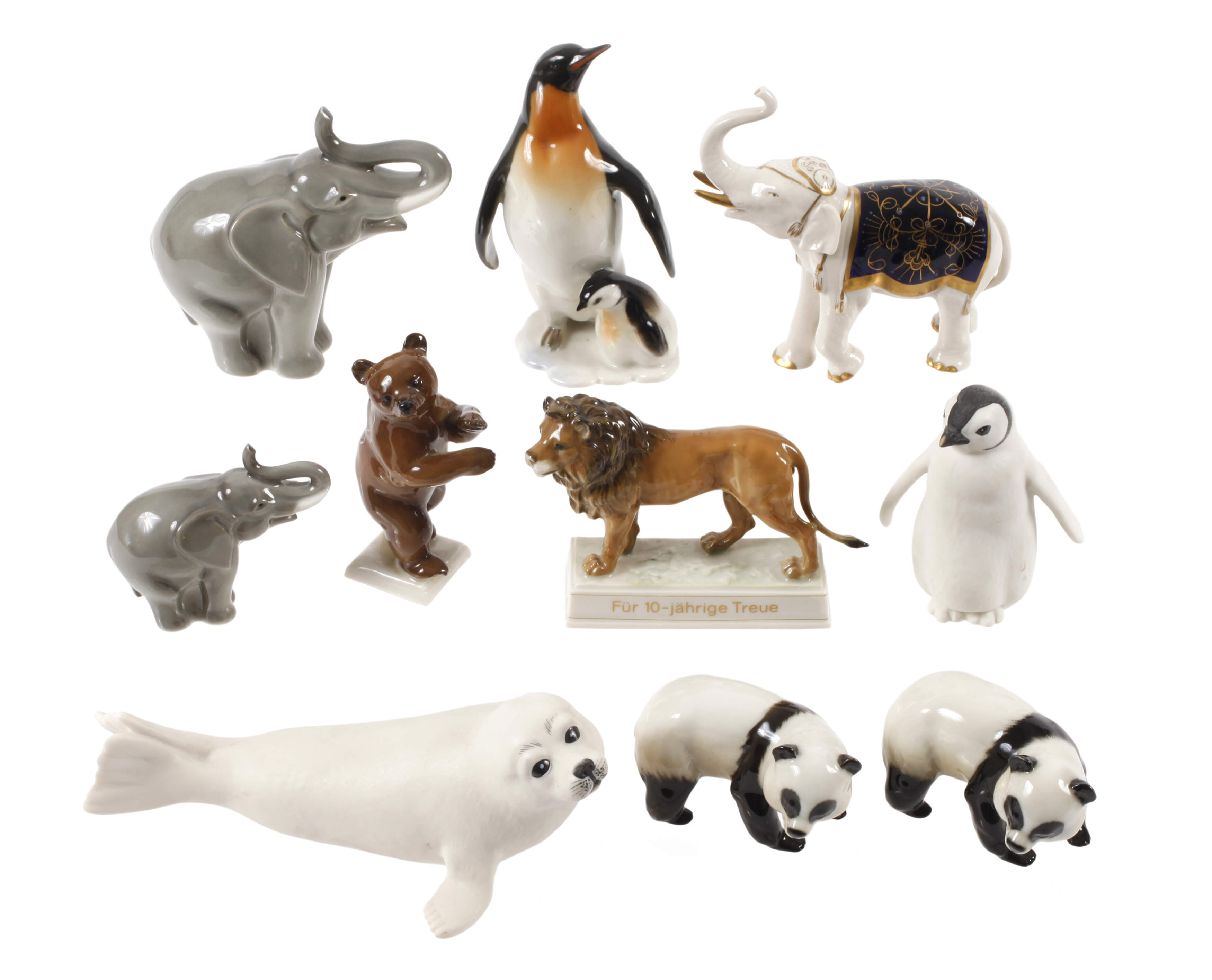 Hutschenreuther Konvolut kleine Wildtiere