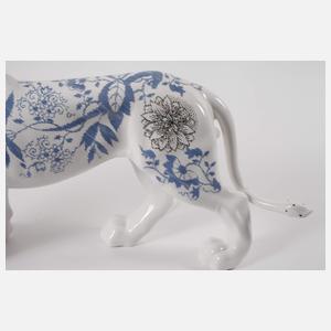 Hutschenreuther große Löwenfigur "Blue Style"