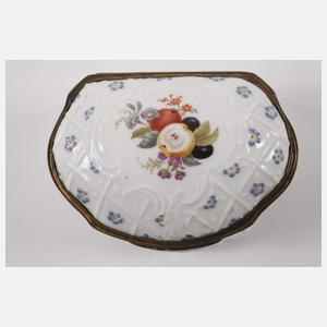 KPM Berlin Tabatiere Frucht- und Vogelmalerei