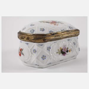 KPM Berlin Tabatiere Frucht- und Vogelmalerei