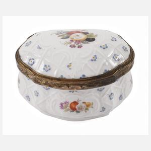 KPM Berlin Tabatiere Frucht- und Vogelmalerei