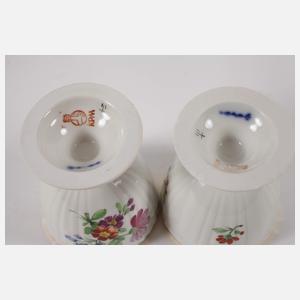 KPM Berlin sechs Eierbecher Blumen und Insekten