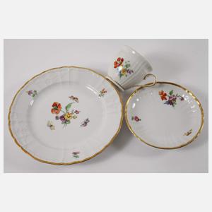 KPM Berlin Kaffeeservice Blumen und Insekten