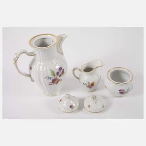 KPM Berlin Kaffeeservice Blumen und Insekten