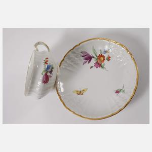 KPM Berlin Teeservice Blumen und Insekten