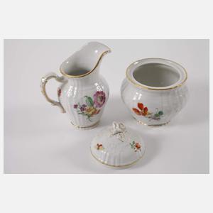 KPM Berlin Teeservice Blumen und Insekten