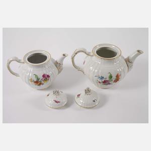 KPM Berlin Teeservice Blumen und Insekten