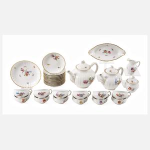 KPM Berlin Teeservice Blumen und Insekten