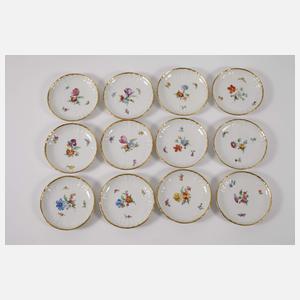 KPM Berlin Speiseservice Blumen und Insekten