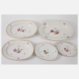 KPM Berlin Speiseservice Blumen und Insekten