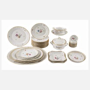 KPM Berlin Speiseservice Blumen und Insekten