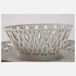 Meissen frühe Potpourri-Deckeldose mit Présentoire