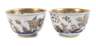Meissen Paar frühe Koppchen Blau-/Goldmalerei