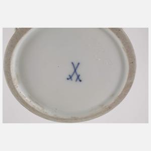 Meissen prunkvolles Kernstück Blumen-/Goldmalerei