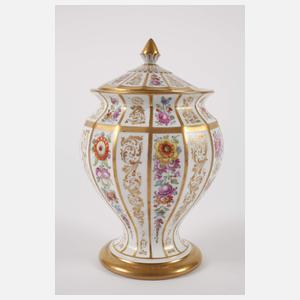 Meissen prunkvolles Kernstück Blumen-/Goldmalerei