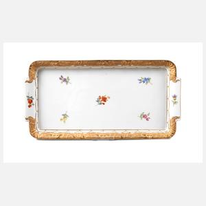 Meissen Königskuchenplatte "X-Form"