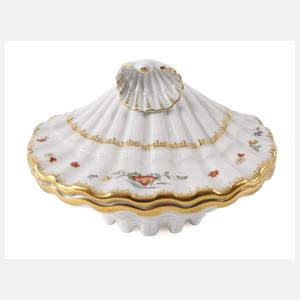 Meissen Muscheldose aus dem "Schwanenservice"