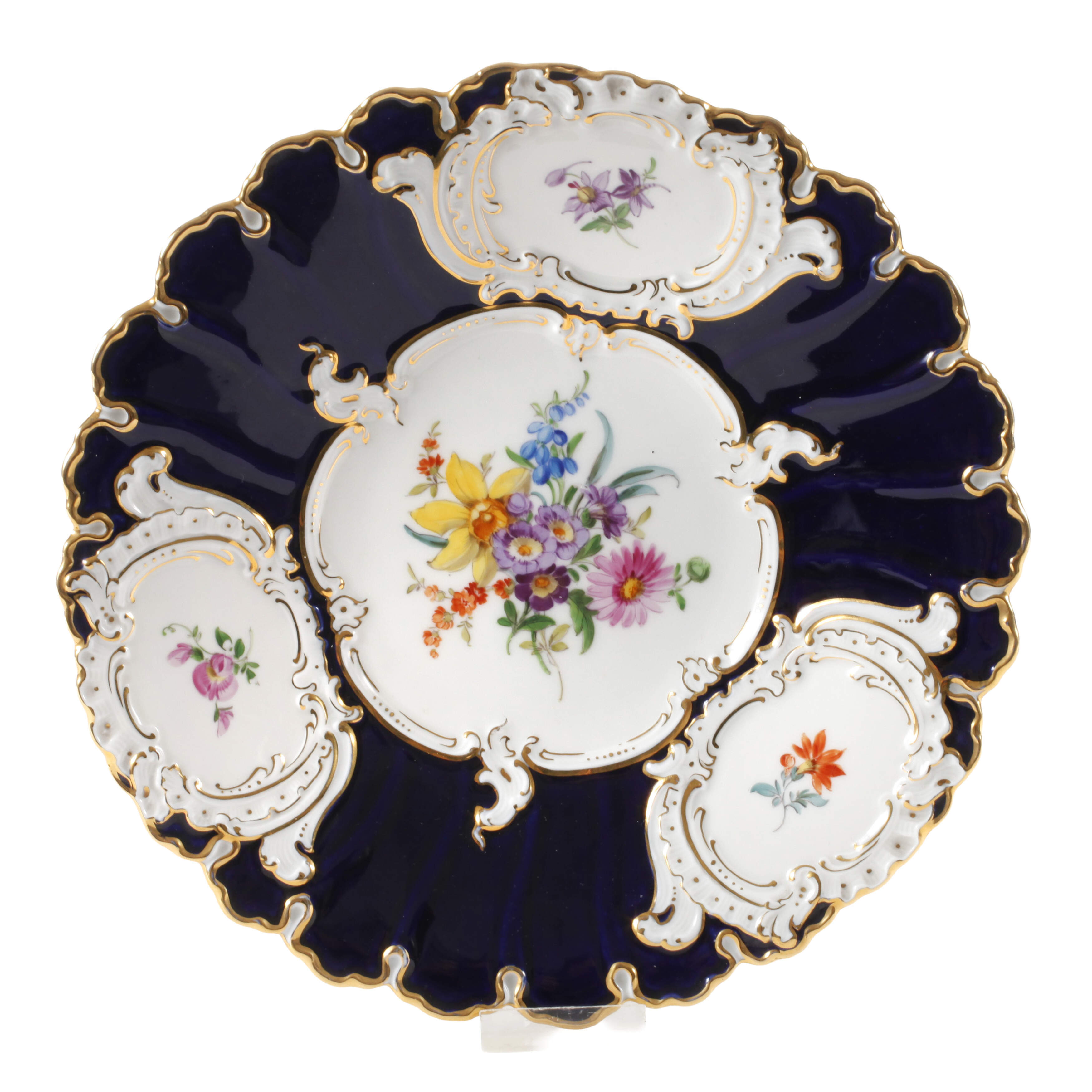 Meissen kleine Prunkschale "Blumenbukett"