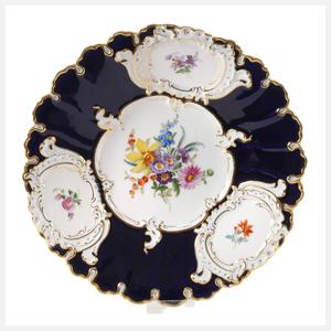 Meissen kleine Prunkschale "Blumenbukett"