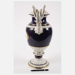 Meissen große Schlangenhenkelvase Amsterdamer Art