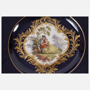 Meissen kleiner Wandteller Figurenmalerei