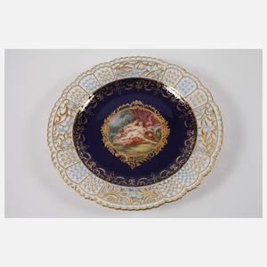 Meissen Durchbruchteller "Jupiter und Kallisto"