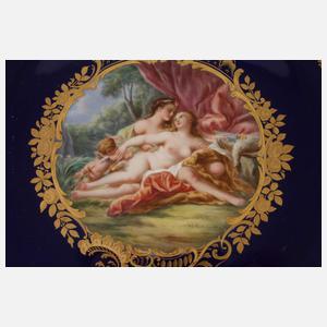 Meissen Durchbruchteller "Jupiter und Kallisto"