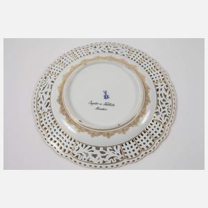 Meissen Durchbruchteller "Jupiter und Kallisto"