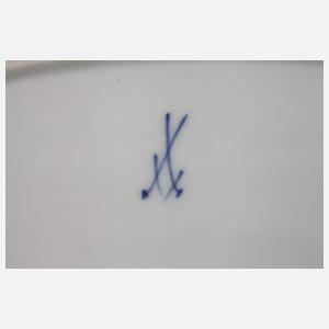 Meissen figürliche Terrine und Platte Vogelmalerei