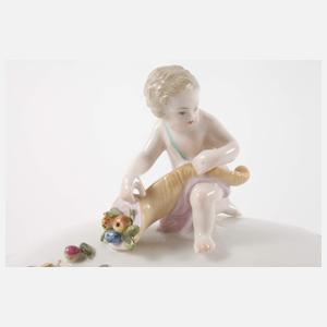 Meissen figürliche Terrine und Platte Vogelmalerei