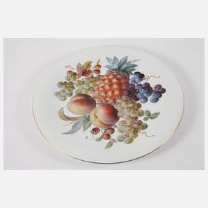 Meissen großer Wandteller "Reiche Fruchtmalerei"