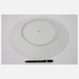 Meissen großer Wandteller "Reiche Fruchtmalerei"