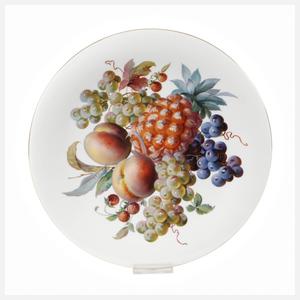 Meissen großer Wandteller "Reiche Fruchtmalerei"