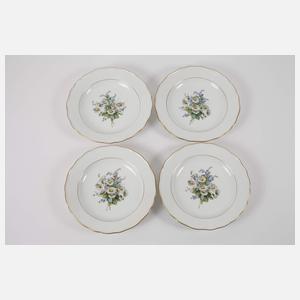 Meissen sieben Suppenteller "Frühlingsblume"